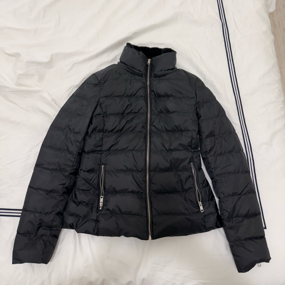 Zara Black Puffer Jacket